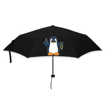 Penguin Workout Gymnastics Fitness - Parapluie standard - noir - Devant