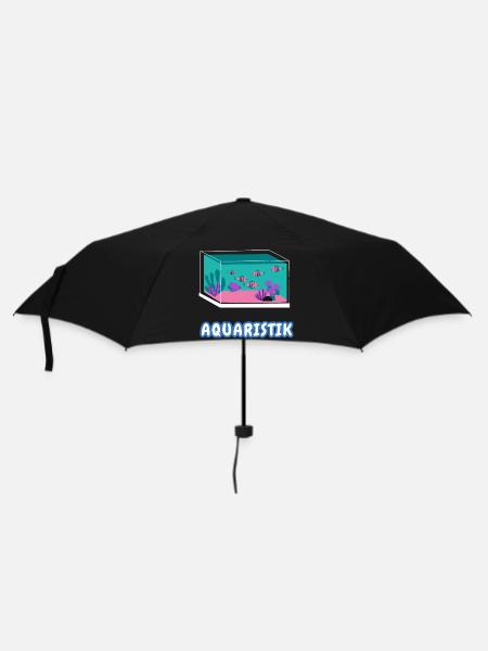 Aquaristik-Liebhaber - Regenschirm (klein) - Schwarz