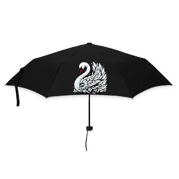 Swan - Umbrella (small) - black - Front