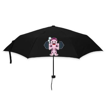 Bodybuilder Pieuvre Bodybuilder Barbell Bodybuilding - Parapluie standard - noir - Devant