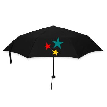 STAR. CHRISTMAS. MERRY CHRISTMAS. MERRY CHRISTMAS - Umbrella (small) - black - Front