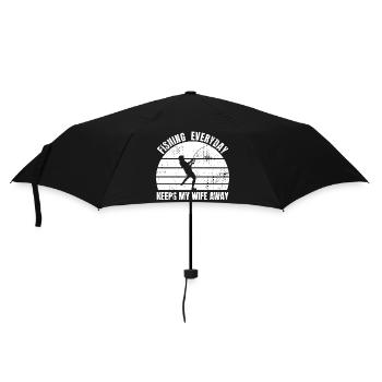 Angler Joke - Umbrella (small) - black - Front