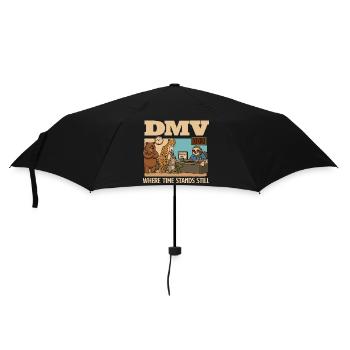 DMV Where Time Stands Still Funny Sarcasm - Umbrella (small) - black - Front