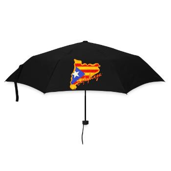 I love Catalonia, map of Catalonia - Umbrella (small) - black - Front