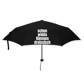 Already Widda Fümmen Dreissisch 50th birthday - Umbrella (small) - black - Front