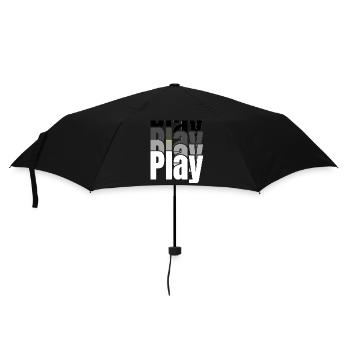 Chevauchement de la typographie de jeu - Parapluie standard - noir - Devant