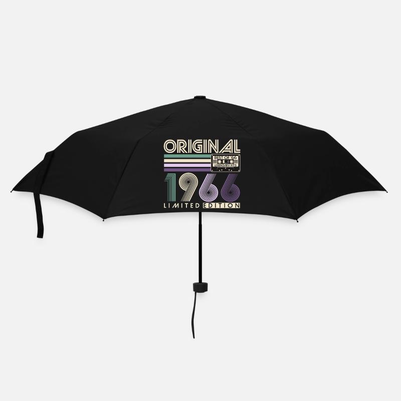 Original 1966 Vintage Rétro Cadeau d’anniversaire - Parapluie standard - noir