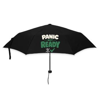 Calmness beats panic, lifestyle, - Umbrella (small) - black - Front