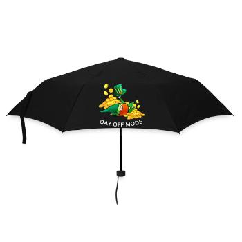 Tag freier Modus Leprechaun - Regenschirm (klein) - Schwarz - Vorne