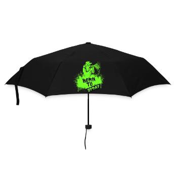 Born to Spray Art Urbain Graffiti Streetwear - Parapluie standard - noir - Devant
