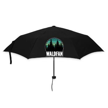 Éventail de forêt - Parapluie standard - noir - Devant