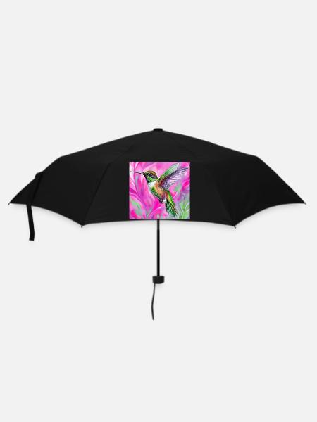 Kolibri - Regenschirm (klein) - Schwarz