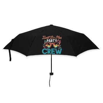 Lloret De Mar Crew - Regenschirm (klein) - Schwarz - Vorne