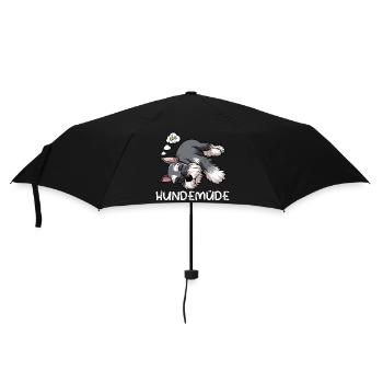 Hundemüde Schnauzer Riesenschnauzer Schnauzerhund - Regenschirm (klein) - Schwarz - Vorne