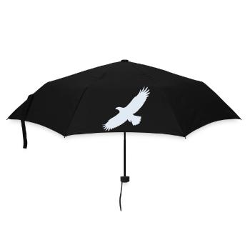 adler - Regenschirm (klein) - Schwarz - Vorne
