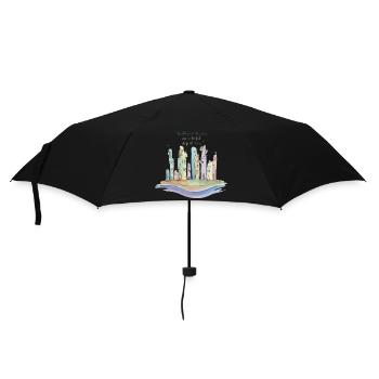 Colorful City Dreamscape - Umbrella (small) - black - Front