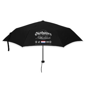 Giethoorn Niederlande Streetwear Reise Souvenir - Regenschirm (klein) - Schwarz - Vorne