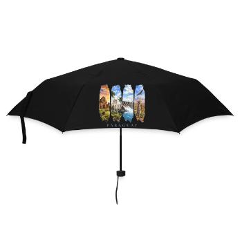 Paraguay Vacation Travel – South America Culture Motif - Umbrella (small) - black - Front