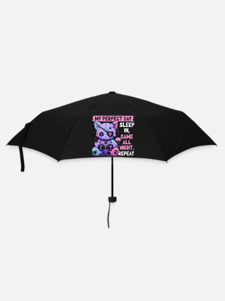 Pastel Goth Soft Goth Gaming Gamer - Regenschirm (klein) - Schwarz