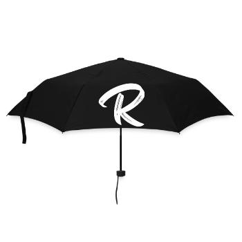 R - Regenschirm (klein) - Schwarz - Vorne