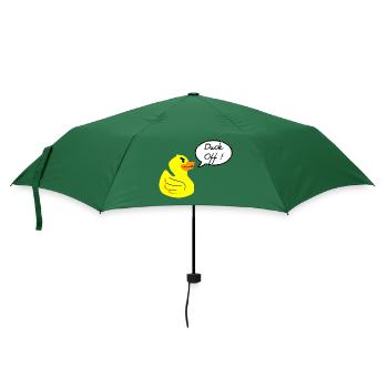 Canard en colère - Parapluie standard - vert bouteille - Devant