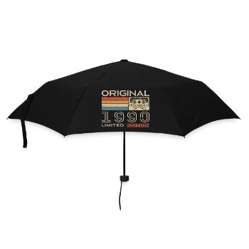 1990's Retro 1990's Birthday Gift - Vintage 1990's - Umbrella (small) - black - Front