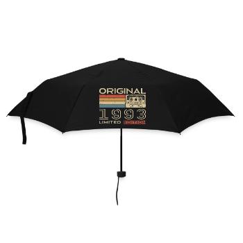 1993 Retro 1993 Birthday Gift - Vintage 1993 - Umbrella (small) - black - Front