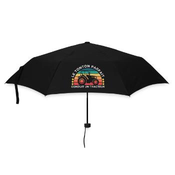 Le tonton parfait conduit un tracteur cadeau rétro - Parapluie standard - noir - Devant