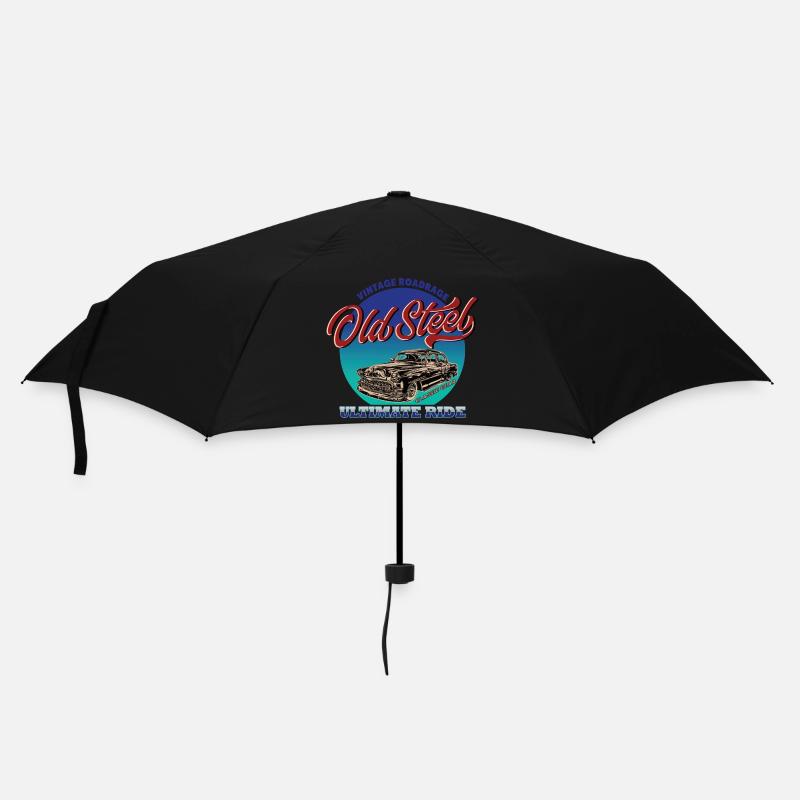Oldschool Rockabilly Car Vintage - Umbrella (small) - black