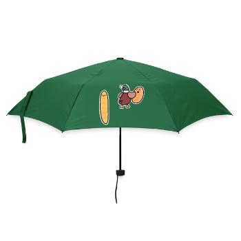 Mème canard au pain - Parapluie standard - vert bouteille - Devant
