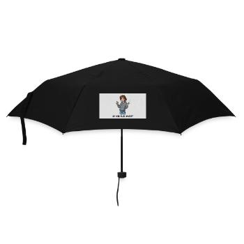 Ich habe alles im Griff / Zigarette und Energy  - Regenschirm (klein) - Schwarz - Vorne