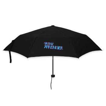 Grenzsprenger - Regenschirm (klein) - Schwarz - Vorne