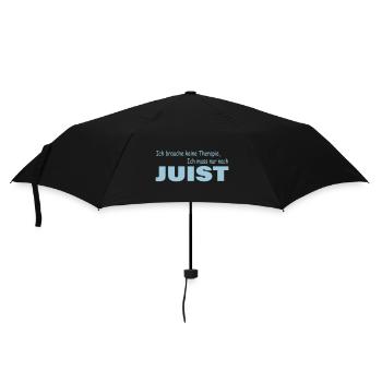 Therapie JUIST - Regenschirm (klein) - Schwarz - Vorne