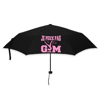 Gymnastik-Geschenk Ich kann nicht Fitnessstudio - Regenschirm (klein) - Schwarz - Vorne