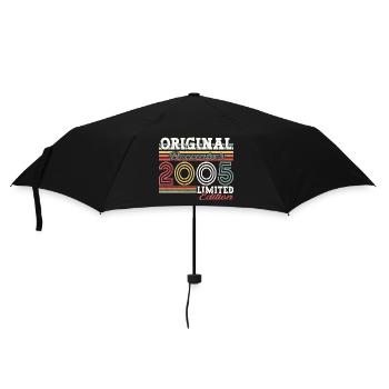 Décembre Année 2005 Cadeau du 17e anniversaire - Parapluie standard - noir - Devant