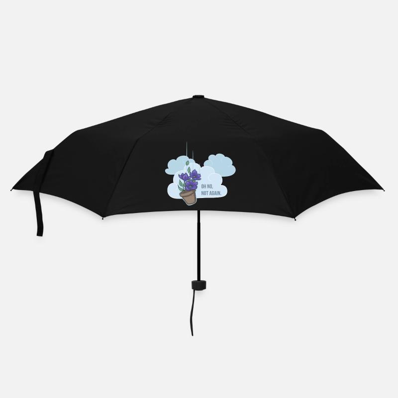 Oh no, not again! - Umbrella (small) - black