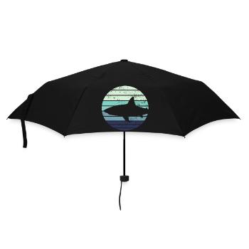 Shark shark - Umbrella (small) - black - Front