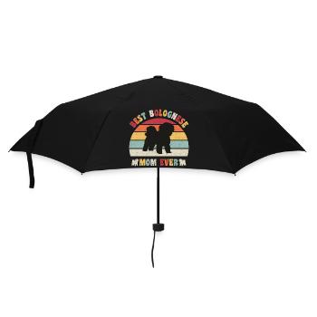 Best Bolognese mom ever dog lovers vintage retro - Umbrella (small) - black - Front