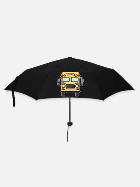 Schulbus - Regenschirm (klein) - Schwarz