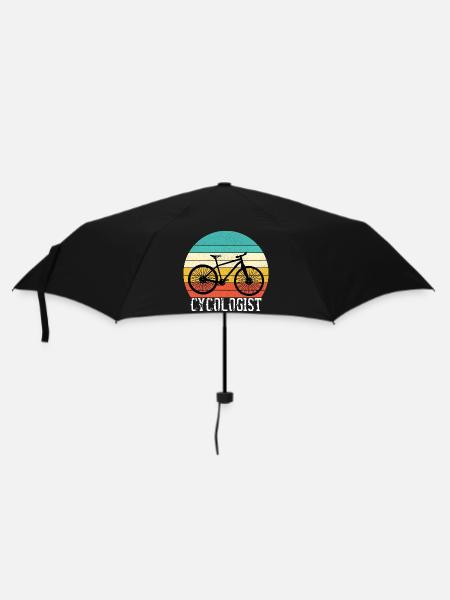Cycologue Funny Vintage Cycliste - Parapluie standard - noir