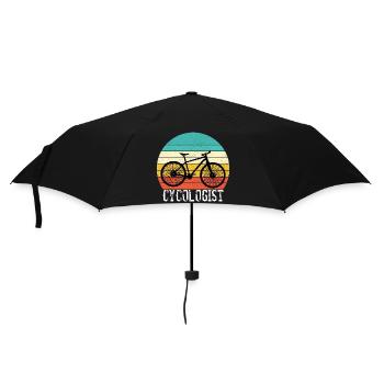 Cycologist Funny Vintage Cycling Cyclist - Regenschirm (klein) - Schwarz - Vorne