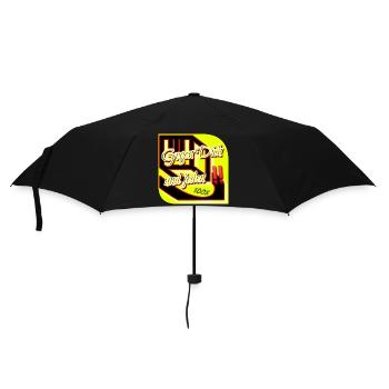Gegen dich und jeden‼️ - 100% - Club WoW - Regenschirm (klein) - Schwarz - Vorne