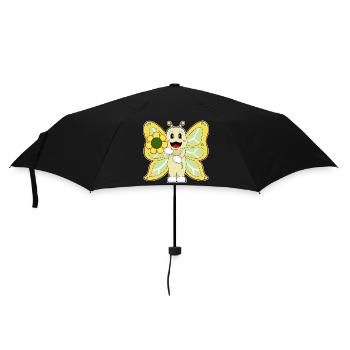 Butterfly Flower - Umbrella (small) - black - Front