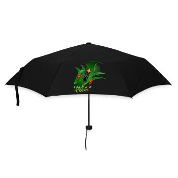 Anisoscelis alipes punaise des feuilles et feuilles vertes - Parapluie standard - noir - Devant