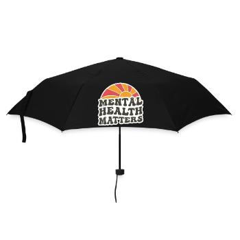 Sensibilisation à la santé mentale Vintage Sunset Mental - Parapluie standard - noir - Devant