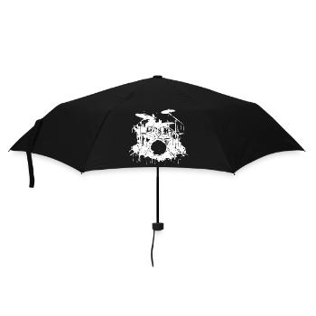 Schlagzeug Grafik - Regenschirm (klein) - Schwarz - Vorne
