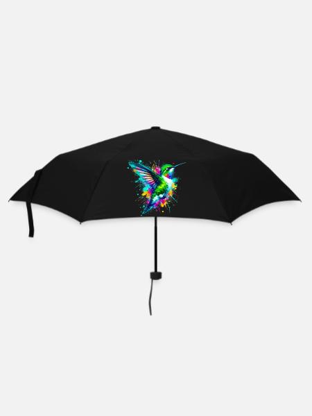 Kolibri - Regenschirm (klein) - Schwarz
