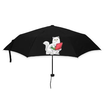 Pizza Chat Persan - Parapluie standard - noir - Devant