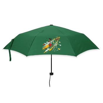 Rowing Team Sketch - Umbrella (small) - bottlegreen - Front
