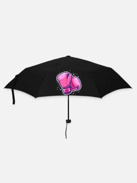Boxhandschuhe Grafik - Regenschirm (klein) - Schwarz
